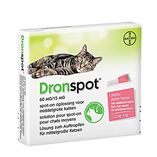 Féreghajtó Spot-On közepestestű macskáknak 2,5kg-5kg 2x0,7ml