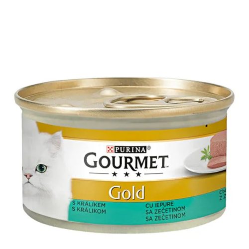  GOLD Terrine Nyúllal nedves macskaeledel 85g