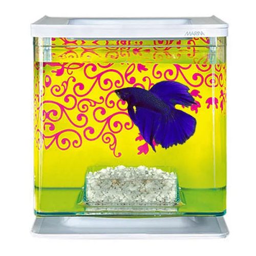 Betta Kit Pink Floral miniakvárium 2L