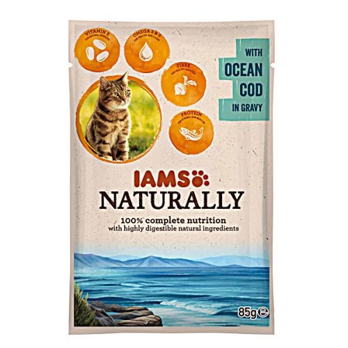 Naturally Cat Óceáni Tőkehal Szószban 85g