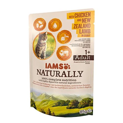 Naturally Cat Új-Zélandi Bárány csirkével Szószban 85g