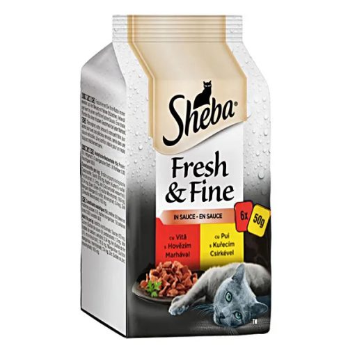 Fresh & Fine Marha Csirke Kétízű válogatás szószban 6x50g