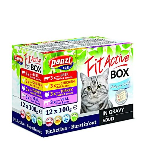 Cat Fit-A-Box húsos válogatás szószban 12x100g