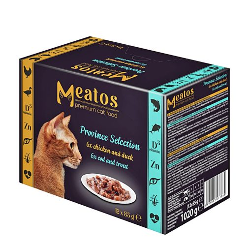 Adult Cat Province Selection Szárnyas-Halas ragu válogatás 12x85g