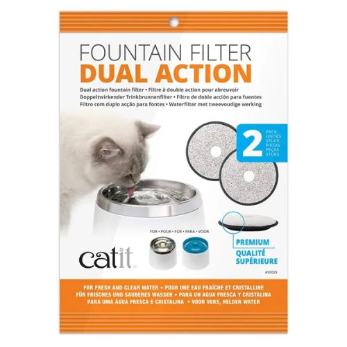 CatIt Dual Action itatókút aktívszenes szűrőbetét 2db