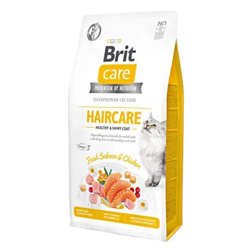 Care Cat Grain Free Haircare Healthy & Shiny Coat Friss Lazac csirkével 7kg