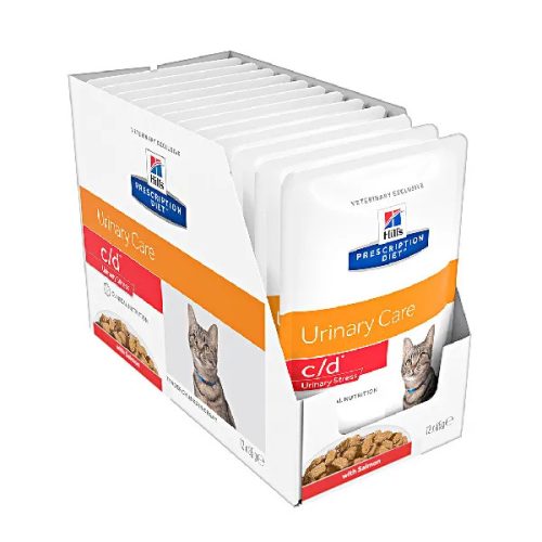 PD Feline c/d Urinary Care Urinary Stress Salmon 12x85g