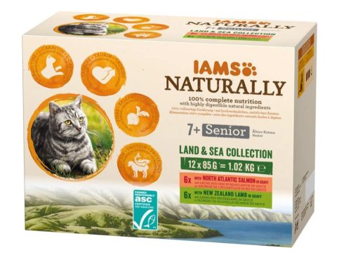 Naturally Cat Senior Land & Sea Válogatás 12x85g