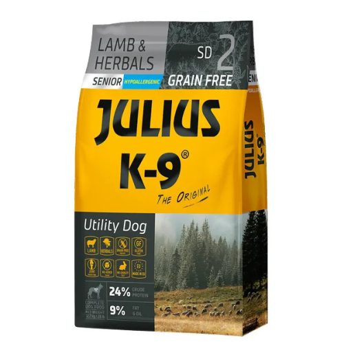 GF Utility Dog Hypoallergen Senior Bárány gyógynövény 340g