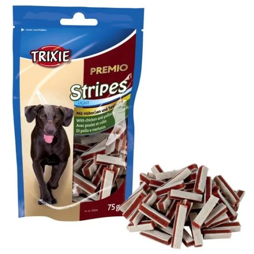 Premio Stripes csirkés lazacos falatkák 75g