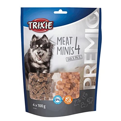 Premio 4in1 Meat Minis Minikockák Mega Pack 4x100g