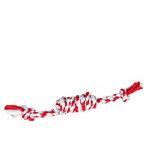 Puppy Playing Rope rugalmas pamutapport 31cm