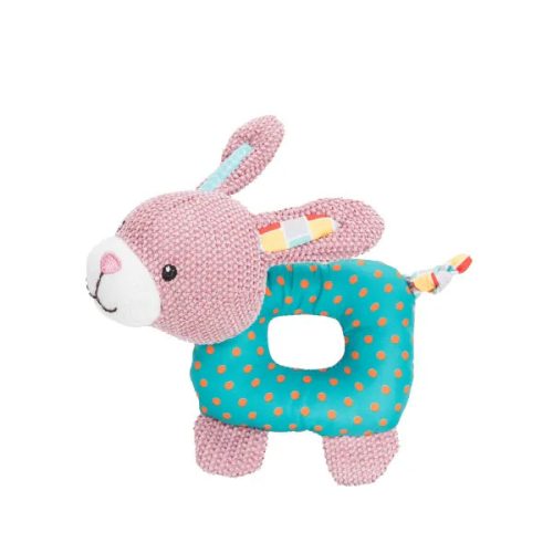 Junior Bunny textilrágókával és síppal 16cm