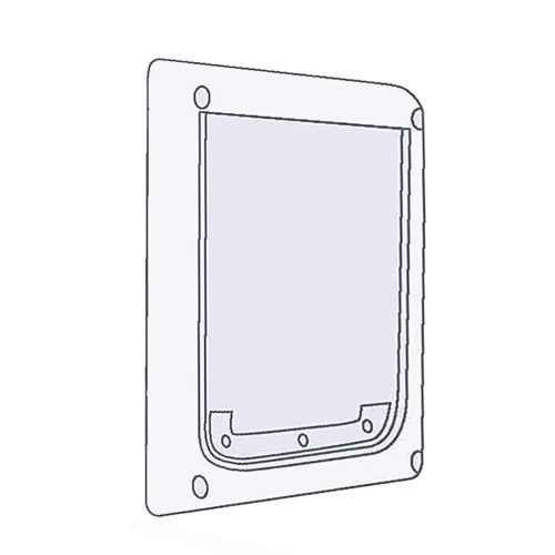 Pótajtó elem a 2-Way Dog Flap XS–S 20x21cm kutyaajtóhoz