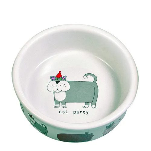 Kerámia etetőtál Cat Party 0,2L