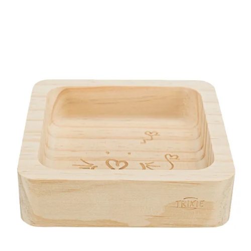 Wooden Bowl Natúr fa tál kisállatok részére 190ml