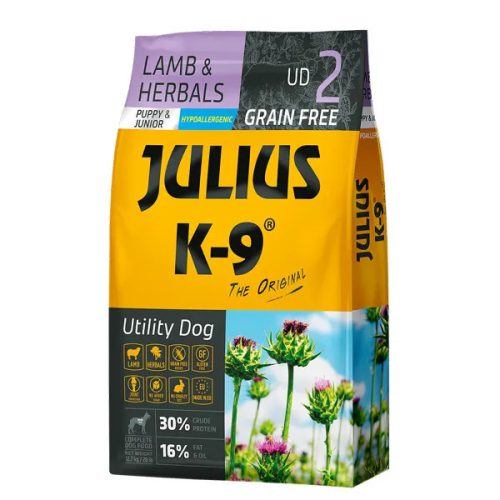 GF Utility Dog Hypoallergen Puppy Junior Bárány gyógynövény 10kg