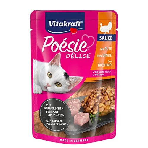 Poésie Délice Sauce with Turkey Pulyka darabok szószban 85g