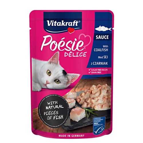 Poésie Délice Sauce with Coalfish Tengerilazac falatok szószban 85g