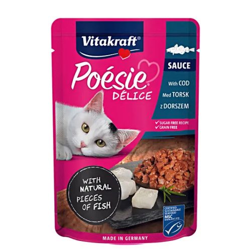 Poésie Délice Sauce with Cod Tőkehal falatok szószban 85g