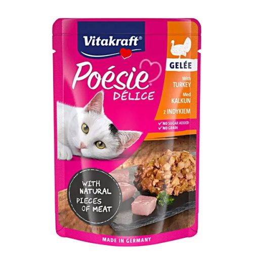 Poésie Délice Gelee with Turkey Pulyka darabok zselében 85g